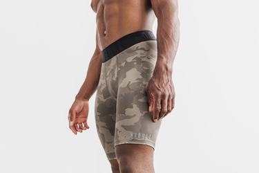Nobull Compression 9" Men's Shorts Camo | Australia (ZM1629)